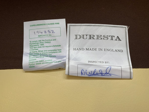 Duresta Panther 2 - Seat Sofa - In Cream Leather @ REHAUS