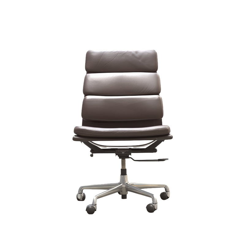 Eames Soft Pad EA219 Armless High Back Leather Office Chair by ICF - REHAUS - ICF