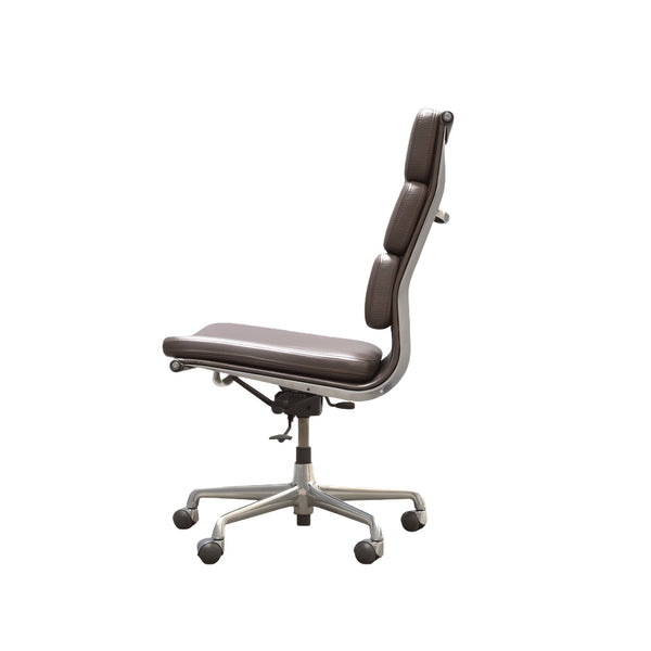 Eames Soft Pad EA219 Armless High Back Leather Office Chair by ICF - REHAUS - ICF