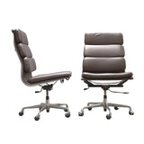 Eames Soft Pad EA219 Armless High Back Leather Office Chair by ICF - REHAUS - ICF