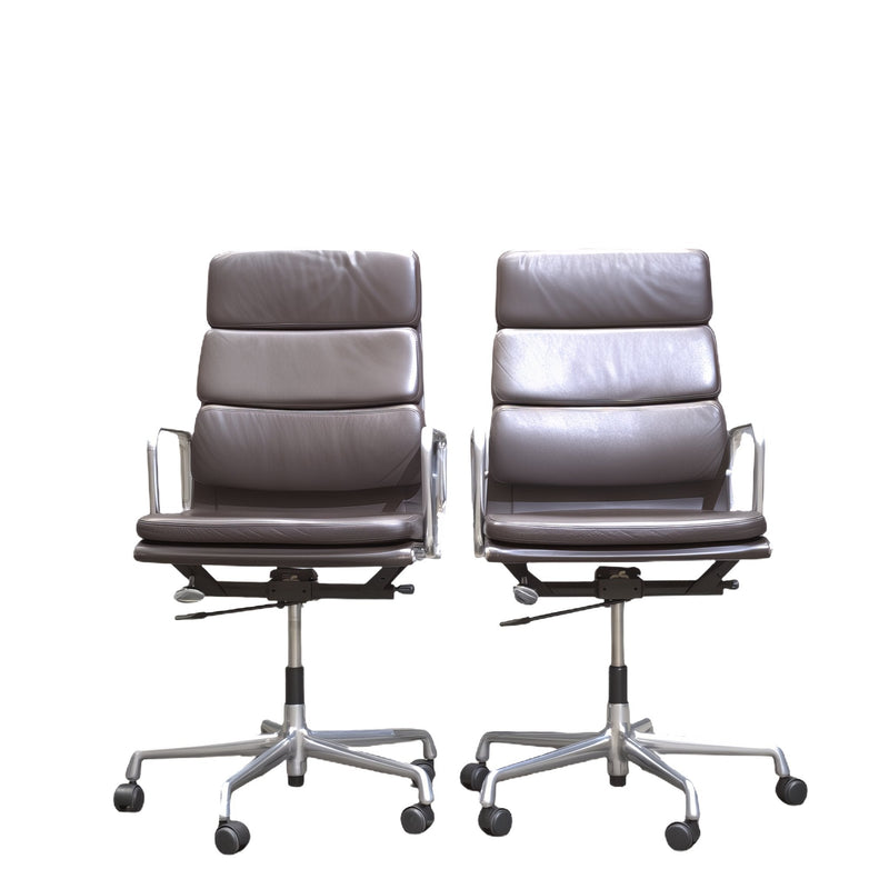 Eames Soft Pad EA219 High Back Leather Office Chair by Vitra - REHAUS - Vitra