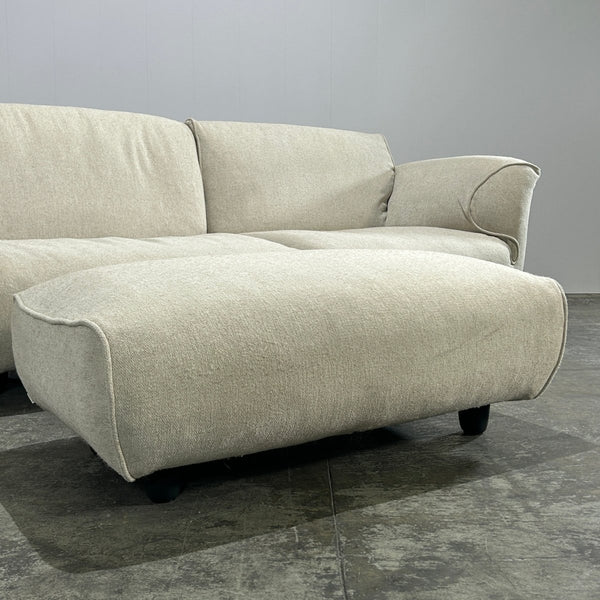 Edra Grande Soffice Sofa and Footstool by Francesco Binfaré @ REHAUS