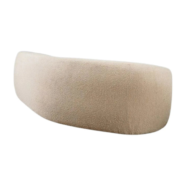 Eichholtz Blaine Curved Sofa in Beige Boucle - REHAUS - Eichholtz