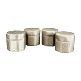 Eichholtz Fabric Covered stool in Grey (Set of 4) - REHAUS - Eichholtz