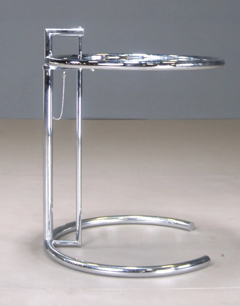 Eileen Gray Chrome Glass Side Table - REHAUS - Eileen Gray