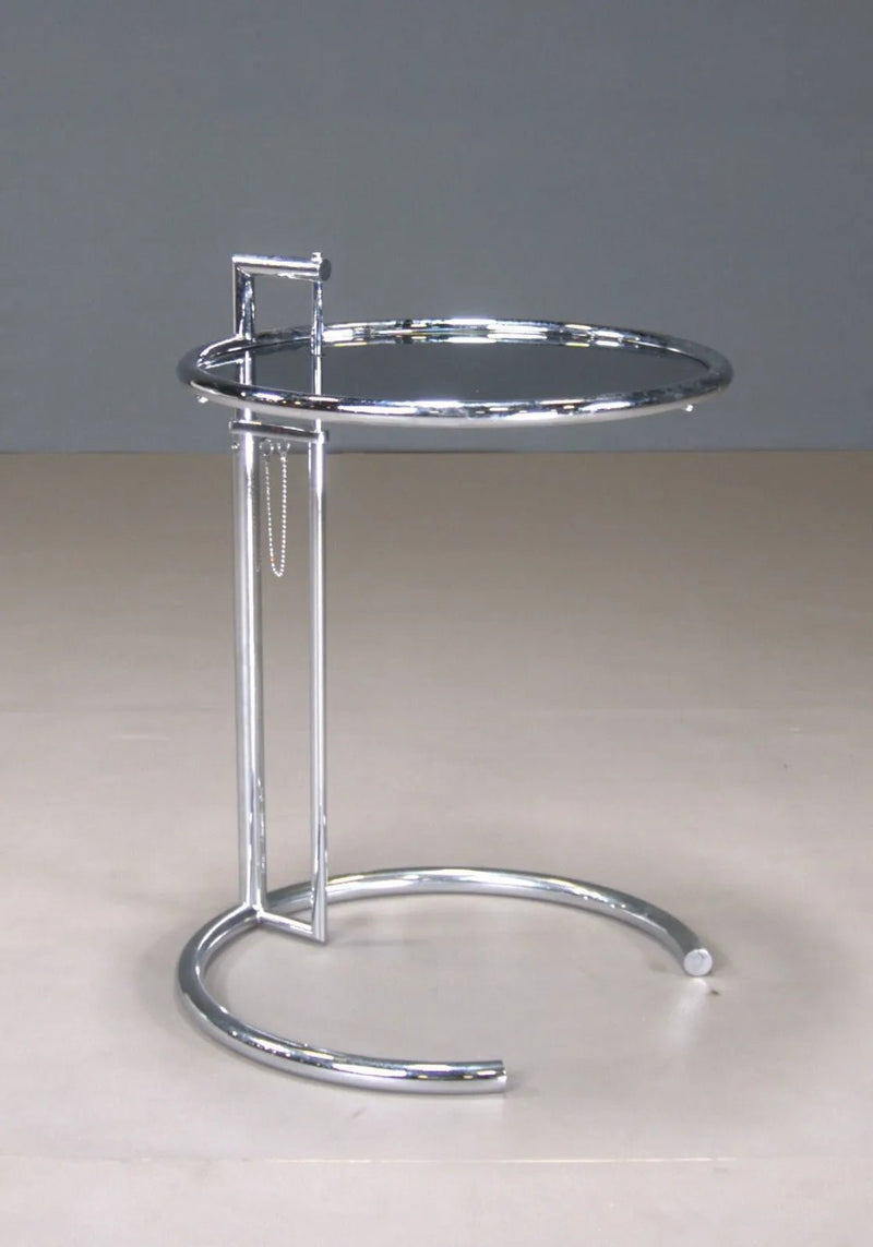 Eileen Gray Chrome Glass Side Table - REHAUS - Eileen Gray