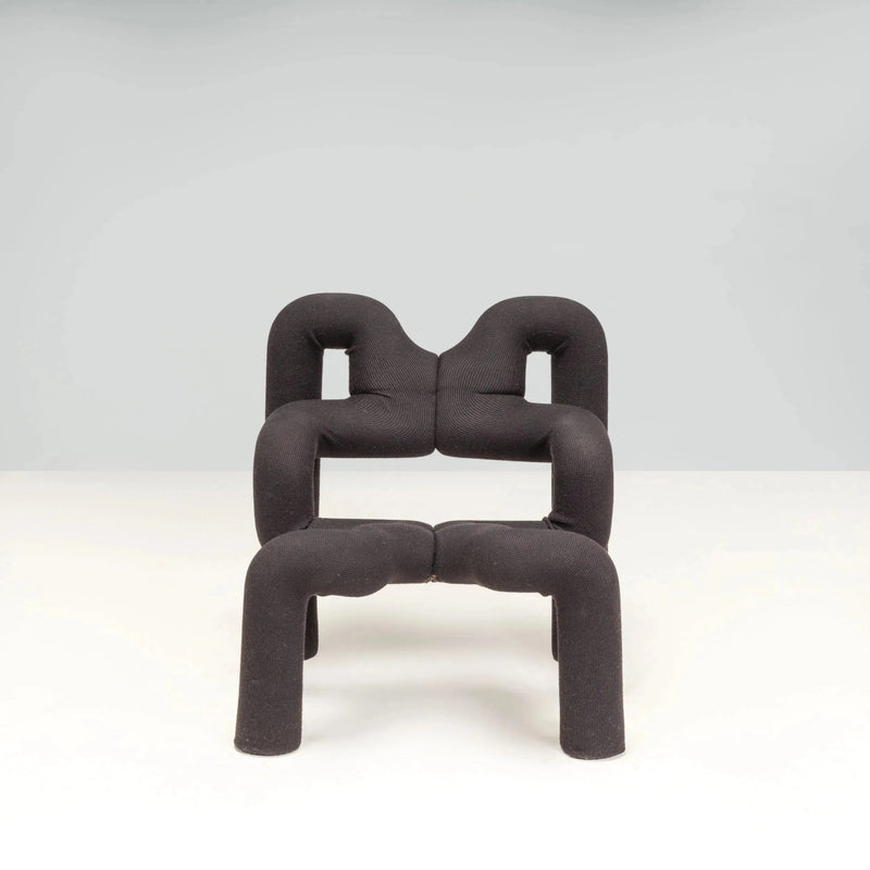 Ekstrem Black Lounge Chairs by Terje Ekstrøm, Set of 2 - REHAUS - Terje Ekstrøm