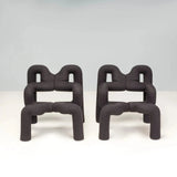 Ekstrem Black Lounge Chairs by Terje Ekstrøm, Set of 2 - REHAUS - Terje Ekstrøm