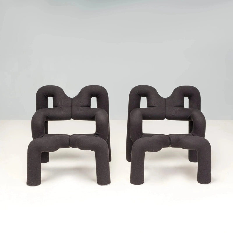 Ekstrem Black Lounge Chairs by Terje Ekstrøm, Set of 2 - REHAUS - Terje Ekstrøm