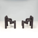 Ekstrem Black Lounge Chairs by Terje Ekstrøm, Set of 2 - REHAUS - Terje Ekstrøm