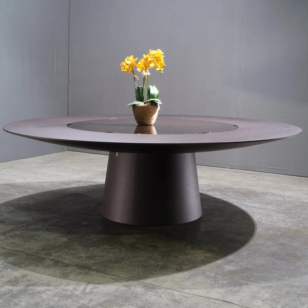 Emmemobili UFO Dining Table with Embedded Lazy Susan by Ferruccio Laviani - REHAUS - Emmemobili