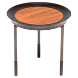 Giorgetti by Antonello Mosca Athene Round Wooden Side Table