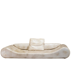 Fendi Casa White Leather Eros Sofa @ REHAUS