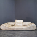 Fendi Casa White Leather Eros Sofa @ REHAUS