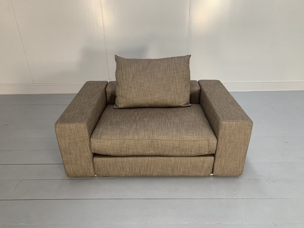 Flexform Groundpiece Sofa & 2 Armchair Suite - In Woven Linen @ REHAUS