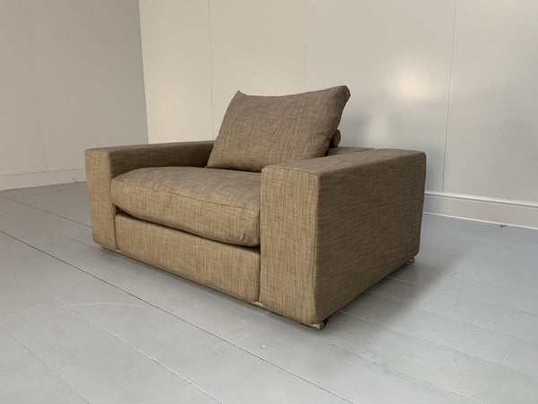 Flexform Groundpiece Sofa & 2 Armchair Suite - In Woven Linen @ REHAUS