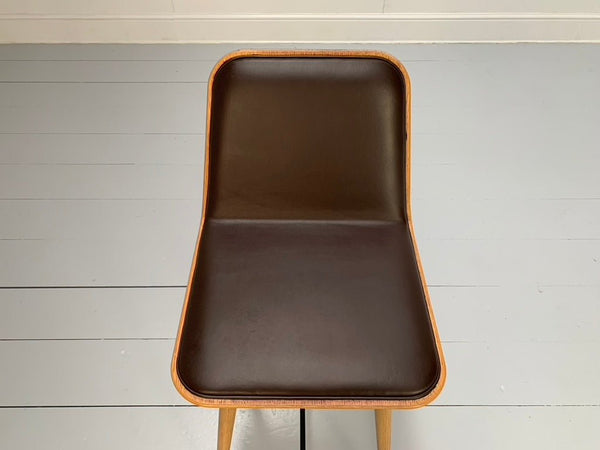 Fredericia Spine Counter Bar Stools - In Brown Leather & Oak (10 Available) @ REHAUS