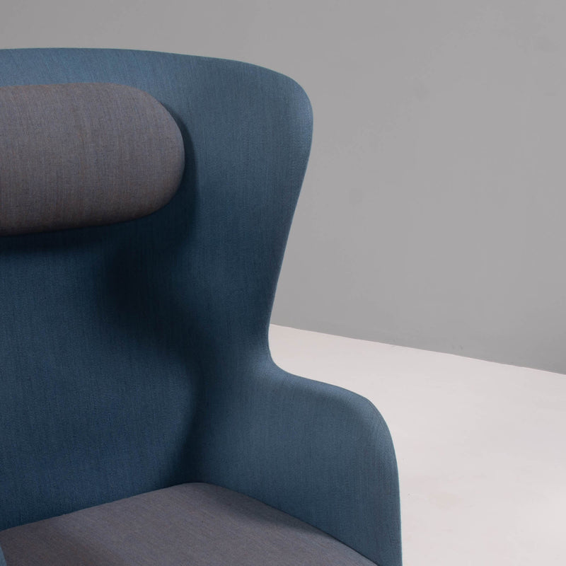 Fritz Hansen by Jaime Hayon Blue & Grey RO Lounge Chair - REHAUS - jaime Hayon