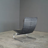 Fritz Hansen PK20 Black Leather Chair by Poul Kjærholm @ REHAUS