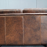 Gamma Arredamenti Brown Crocodile Leather 2 Seater Kelly Sofa @ REHAUS