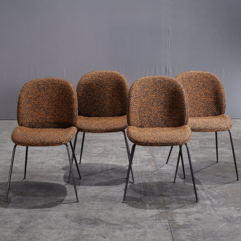 Gubi Beetle Dining Chairs by GamFratesi Upholstered with Ria by Kvadrat Raf Simons - REHAUS - Gubi/Kvadrat Raf Simons