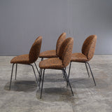 Gubi Beetle Dining Chairs by GamFratesi Upholstered with Ria by Kvadrat Raf Simons - REHAUS - Gubi/Kvadrat Raf Simons