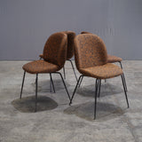 Gubi Beetle Dining Chairs by GamFratesi Upholstered with Ria by Kvadrat Raf Simons - REHAUS - Gubi/Kvadrat Raf Simons