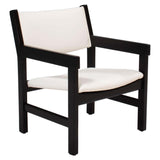 Hans J. Wegner Mid Century Black and White Armchair for GETAMA - REHAUS - Hans Wegner