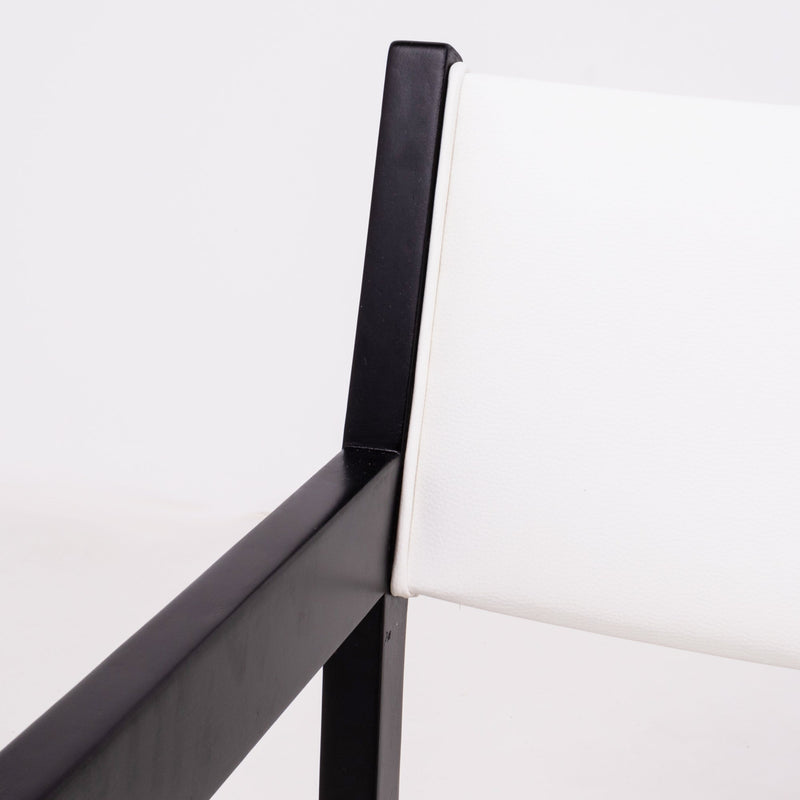 Hans J. Wegner Mid Century Black and White Armchair for GETAMA - REHAUS - Hans Wegner