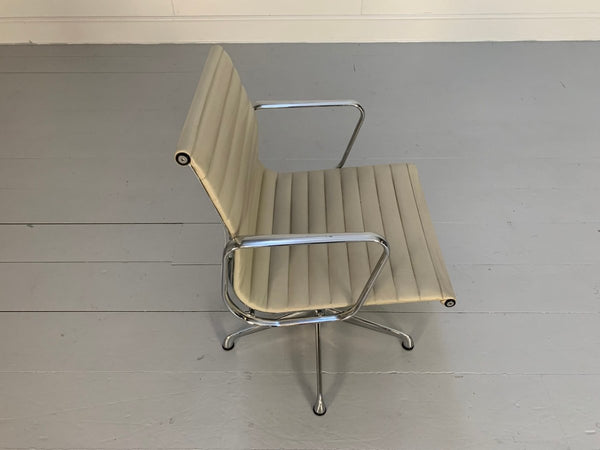 ICF Vitra Eames EA 108 Aluminium Chair - In Pale - Cream Leather @ REHAUS