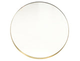 Industrial Round Mirror, Brass and Black - REHAUS - Bespoke