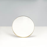 Industrial Round Mirror, Brass and Black - REHAUS - Bespoke