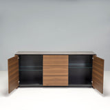 Italian Calligaris Mag Sideboard, Wood & Glass - REHAUS - Calligaris Studio