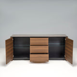 Italian Calligaris Mag Sideboard, Wood & Glass - REHAUS - Calligaris Studio