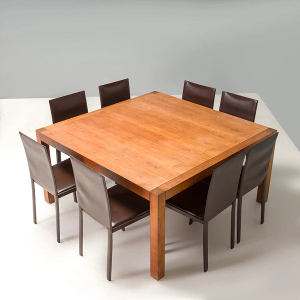 Italian Riva 1920 Square Oak Dining Table - REHAUS - Riva