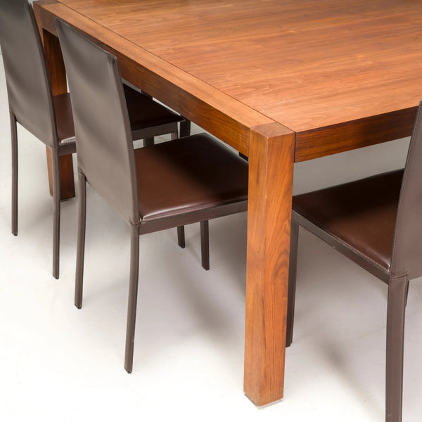 Italian Riva 1920 Square Oak Dining Table - REHAUS - Riva