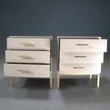 Jasper Faux Shagreen Bedside Table by Andrew Martin - REHAUS - Andrew Martin