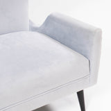 Jonathan Adler Light Blue Velvet Milano Wing Armchair - REHAUS - Jonathan Adler