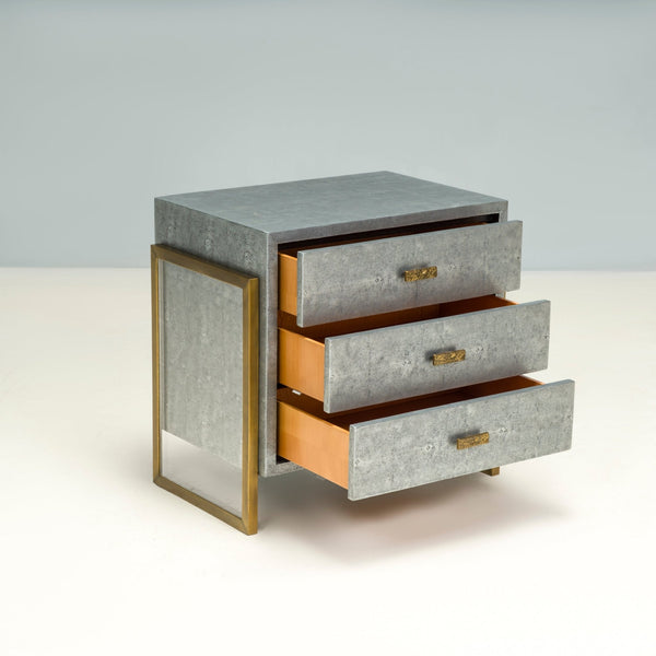 Julian Chichester Faux Shagreen Brooklyn Bedside Table - REHAUS - Julian Chichester