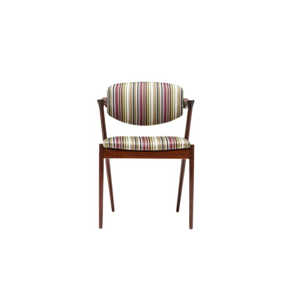 Kai Kristiansen Rosewood No 42 Chairs with Paul Smith upholstery, Set of 2 - REHAUS - Kai Kristiansen