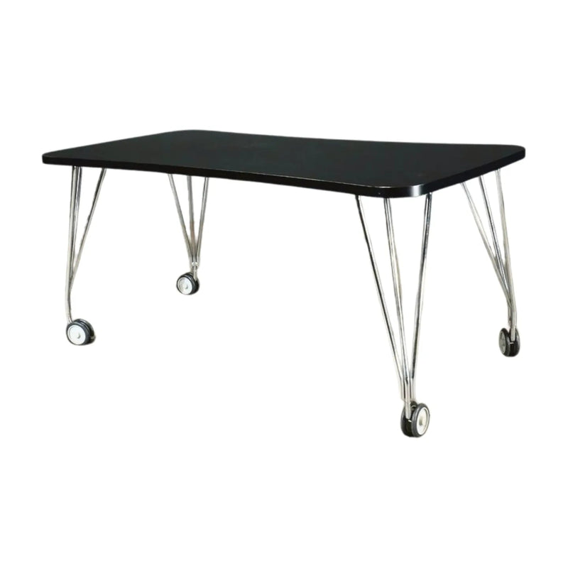 Kartell "Max" Office/Dining Desk in Black with Wheels - REHAUS - Kartell