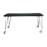 Kartell "Max" Office/Dining Desk in Black with Wheels - REHAUS - Kartell