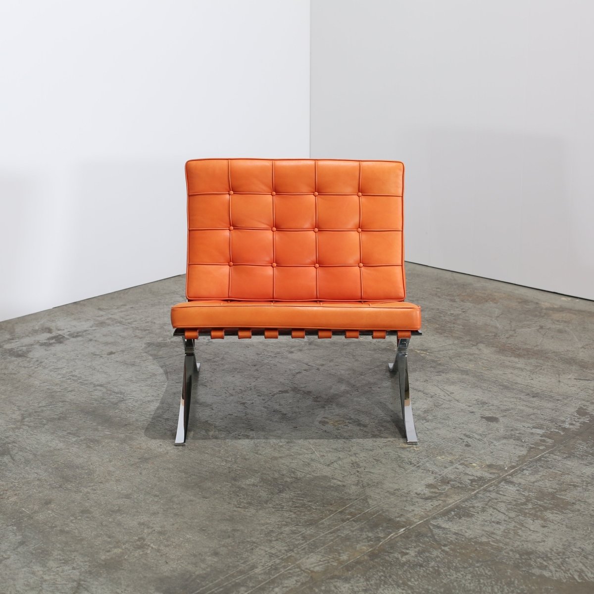 Knoll Barcelona Chairs and Footstool by Mies van der Rohe @ REHAUS