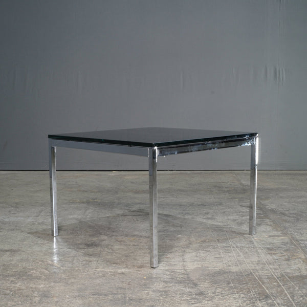 Knoll Black Glass Square Coffee Table @ REHAUS