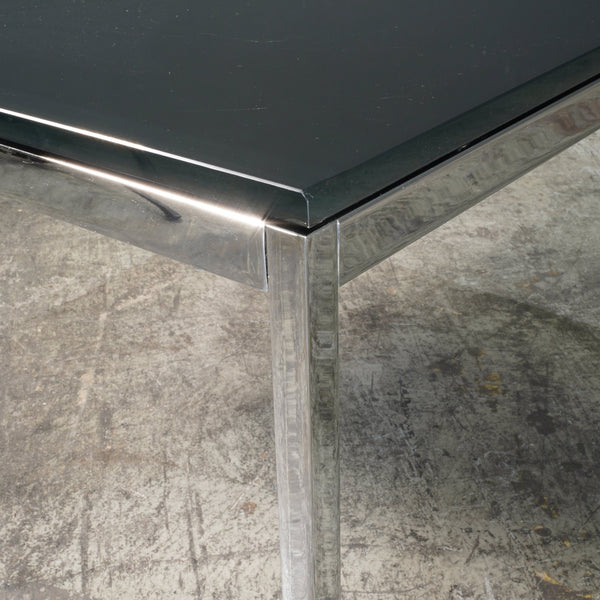 Knoll Black Glass Square Coffee Table @ REHAUS