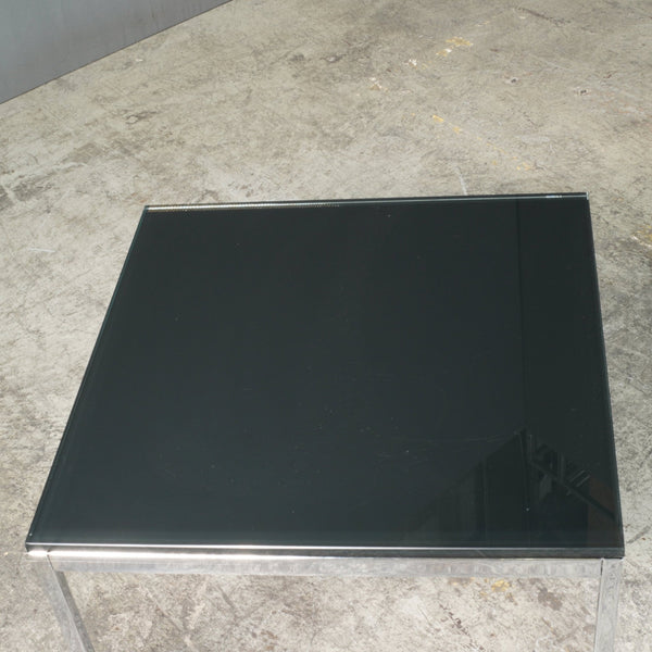 Knoll Black Glass Square Coffee Table @ REHAUS