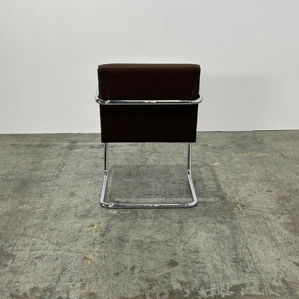 Knoll Brno Brown Tubular Chair by Ludwig Mies van der Rohe, Set of Two @ REHAUS