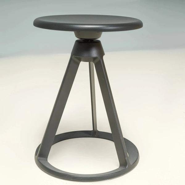 Knoll by Edward Barber & Jay Osgerby Black Swivel Piton Stools - REHAUS - Edward Barber and Jay Osgerby