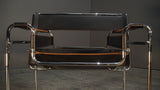 Knoll by Marcel Breuer Wassily Black Leather Armchair @ REHAUS