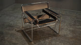 Knoll by Marcel Breuer Wassily Black Leather Armchair @ REHAUS